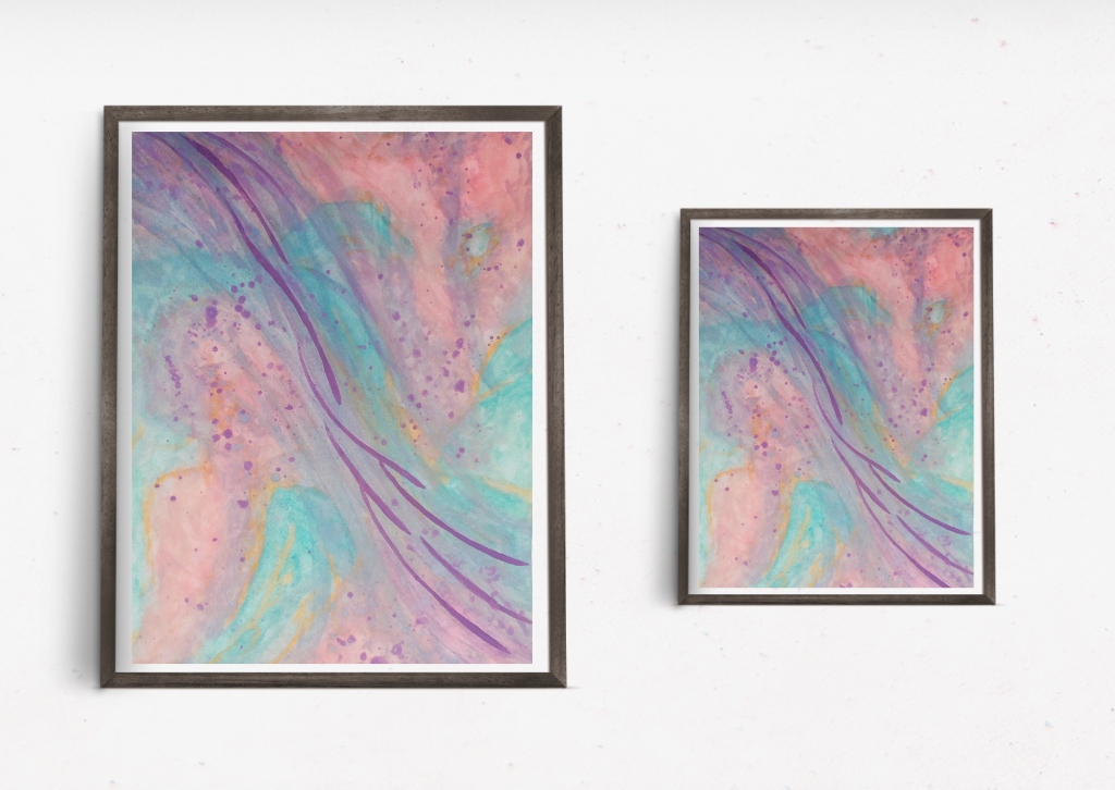 Dreamscape - Peaceful pastel abstract art