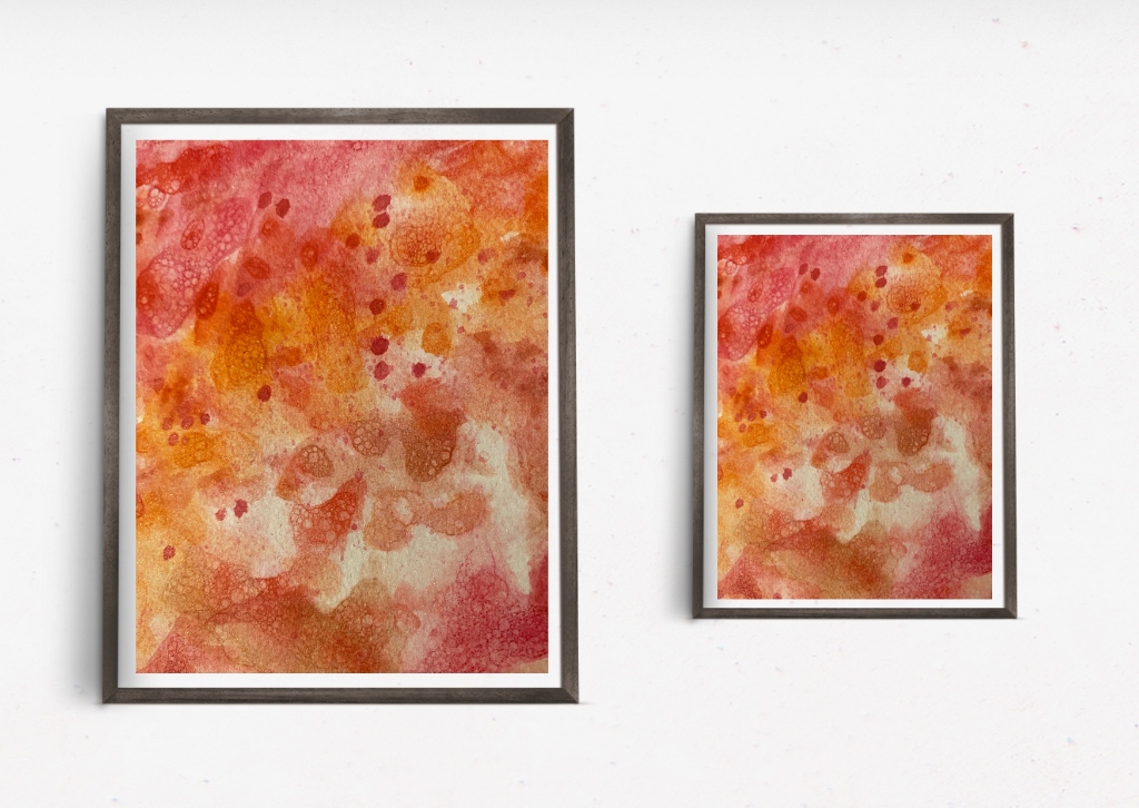 Glow - Warm energetic abstract art