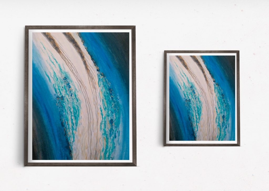 Momentum - Oceanic flowing abstract art