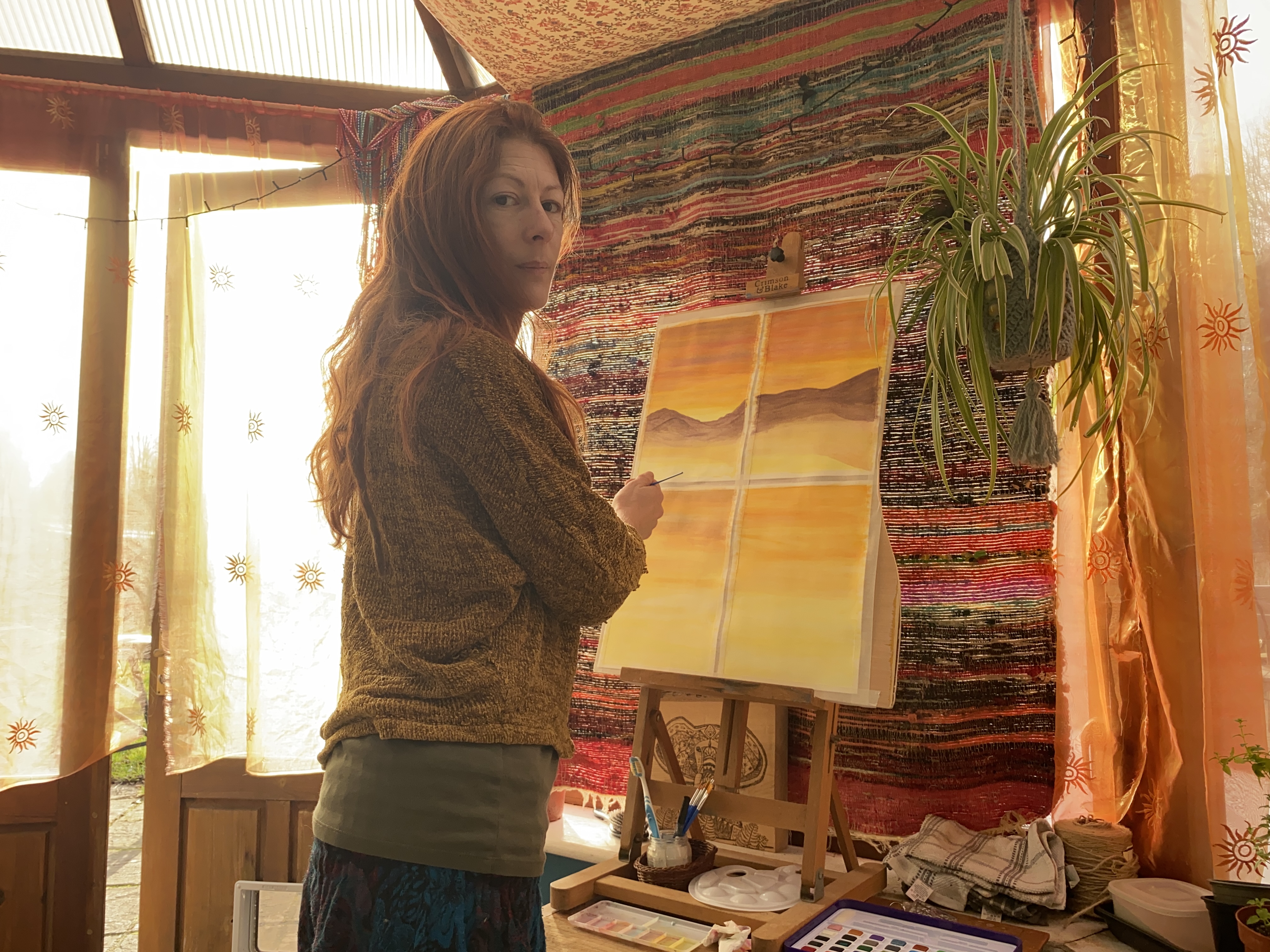 Portrait of Rachel Valerie, hard at work